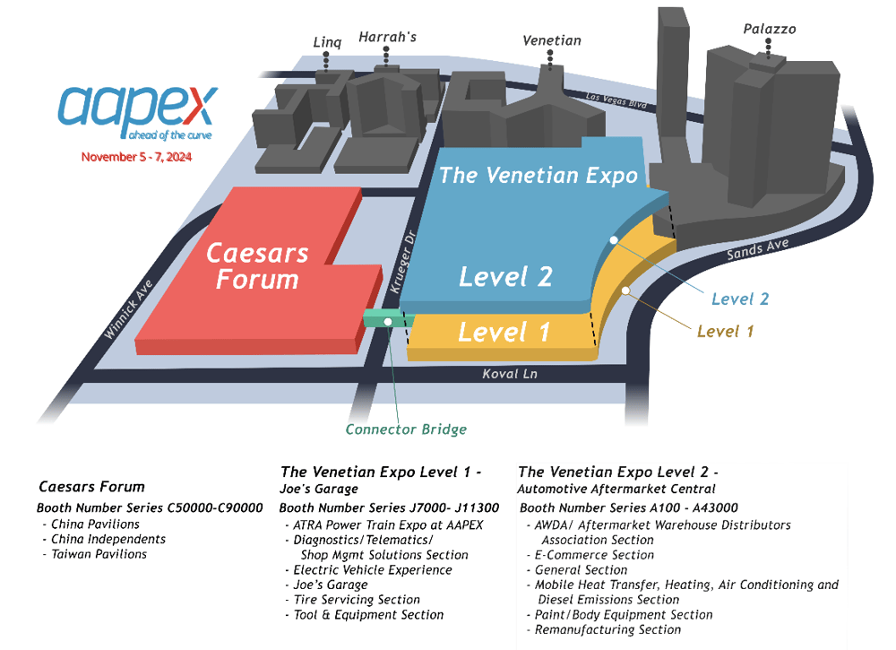 AAPEX 2024 Floor Plan